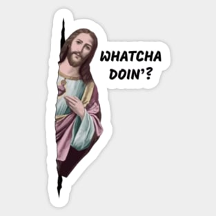 Copie de Hi I'm jesus Sticker